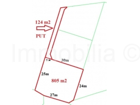GRAĐEVINSKO STAMBENO ZEMLJIŠTE 929 m2 , MEDULIN-MUKALBA 